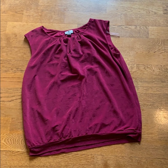 Worthington Tops - Worthington sleeveless top- magenta/wine color